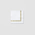 White with Gold <br> Cocktail Napkins (25)